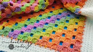 How to Crochet the C2C Open Block Stitch 🧶 [upl. by Nappie]