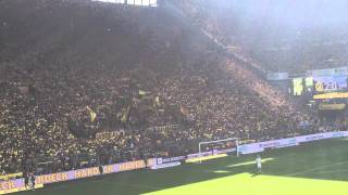 BVB vs Hertha BSC Südtribühne singt Wer wird Deutscher Meister [upl. by Oicam]