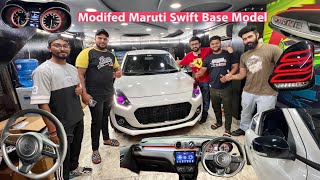 Modified Maruti Swift Base Model  Base To Top  Lxi To Zxi Conversion  OEM Accesories  Car Mode [upl. by Peltz]