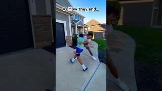 How 1v1’s with the bros start off vs how they end shorts funny viralvideo [upl. by Annayar]