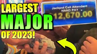 BIGGEST MAJOR JACKPOT on ULTIMATE FIRE LINK SLOT MACHINE CAUGHT LIVE MASSIVE WIN [upl. by Bock146]