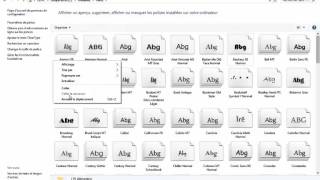 comment installer des polices décriture sur windows 7 8 et 10 [upl. by Conti]