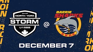 North York Storm  Barrie Sharks  December 7th 2024 [upl. by Ocirled]