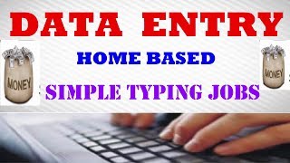 Data Entry Jobs Work from Home Without Investment  make money online data entry [upl. by Carrington153]