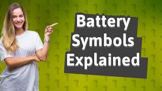 What are the symbols on a battery [upl. by Amadus]