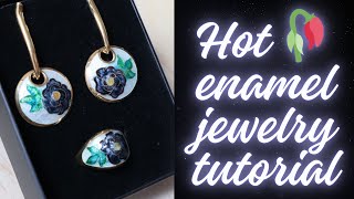 Hot cloisonné enamel jewelry tutorial [upl. by Yorick]