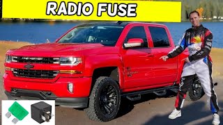 CHEVROLET SILVERADO RADIO FUSE LOCATION REPLACEMENT 2014 2015 2016 2017 2018 2019 [upl. by Odraboel]