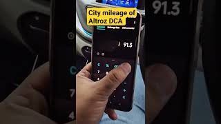 Altroz DCA ke City Mileage Ne To Dil Khush Kardiya tata mileagetest shorts [upl. by Van]