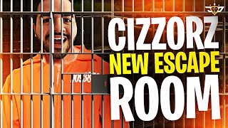 I BROKE MY HAND CIZZORZ NEW ESCAPE ROOM CIZZORZ LIVE REACTS Fortnite Battle Royale [upl. by Stclair]