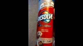 Product Review Resolve Pet Care Carpet Cleaner [upl. by Errehs]