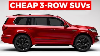 Most Reliable 3ROW 7SEATER SUVs Under 30000 [upl. by Ahseei]