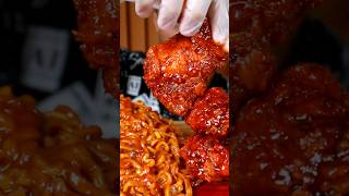 Ayam richeese level 5  mie samyang 2x spicy pedas 🥵 shortsviral shortvideo shorts [upl. by Nelram]