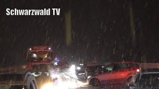 🚨🚔 Wintereinbruch Vollsperrung wegen Schneechaos auf A 861 und A 98 am Hochrhein 21112024 [upl. by Daryl602]