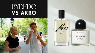 Fragrance Faceoff Byredo Mojave Ghost Vs Akro Rise [upl. by Hubbard]