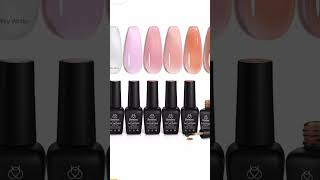 THE BEST BEETLES GEL POLISH 6 COLORS JELLY GEL NAIL POLISH SET  AMAZON FINDS 💅🏽 [upl. by Meilen]