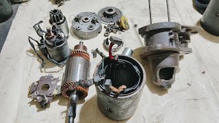 Old Starter Motor Winding Coil Replacement  Marsadez Truck Engine Starter Motor Restoration [upl. by Gratiana]