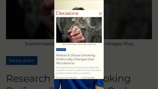 Smoking  oral biome  cessation  latest news  bacteria  dental research shorts [upl. by Ocihc]