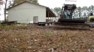 Takeuchi TL150 skid steer stacking mats [upl. by Lleksah735]