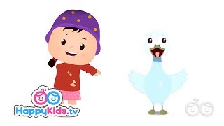 Goosey Goosey Gander  Nursery Rhymes For Kids And Children  Happy Kids [upl. by Emoreg]