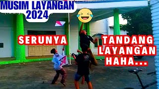 Pasukan Tukang Tandang Layangan sedang Panen haha Musim Layangan 2024 [upl. by Elsi]