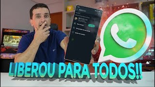 AGORA É PARA TODOS no WHATSAPP Transcrição de áudio é LIBERADA pra TODO MUNDO no ANDROID e IOS [upl. by Hpesojnhoj616]