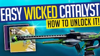 Destiny 2  EASY WICKED CATALYST How To Get WICKED IMPLEMENT Exotic Stasis Scout Rifle Catalyst [upl. by Clark341]