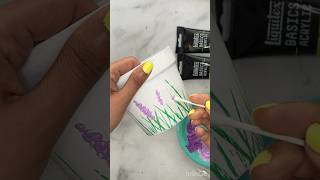 Pot Painting Idea with Qtips 🪻Easy custom flower pot potpainting aesthetic preppy easypainting [upl. by Rosen290]