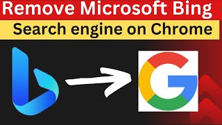 How to Remove Microsoft bing Search engine on Chrome [upl. by Yvette]