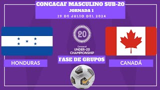 ⚽️Honduras vs Canadá⚽️ Dónde Verlo EN VIVOMasculino Sub20 de la CONCACAF 2024 [upl. by Aihcropal]