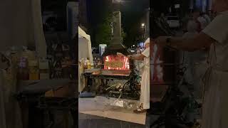 Lithuanian «Shakotis» baking process filmed on Gediminas avenue in Vilnius [upl. by Lonyer]