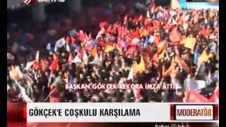 Melih Gökçekin Balkon Konuşması Yerel Seçimler 2014 [upl. by Kcirdez]