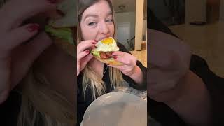 Avocado Toast with Dippy Egg Bacon and Graza 🥑🥓🍳🍞🫒🔥❤️ grazapartner mukbang shorts [upl. by Gitel]