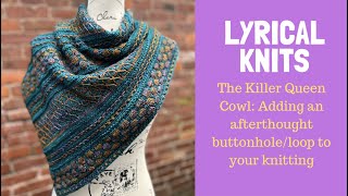 Crocheted Buttonhole tutorial for knits [upl. by Aztinad]