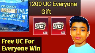 OMG Free 1200 UC everyone 😱 Official Pubg Mobile  New Free Uc Event  Pubgm [upl. by Waterman]