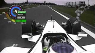 Rubens Barrichello onboard lap Nurburgring 2009 [upl. by Jakie]