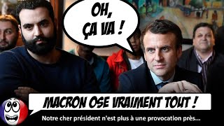 La réponse LUNAIRE de Macron sur la POLÉMIQUE Yassine Belattar [upl. by Bobinette628]