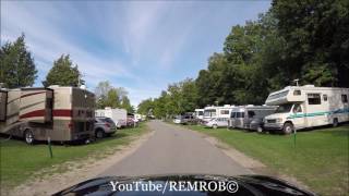 Magnus Park RV Park Tour Petoskey MI 2016 [upl. by Avrenim]