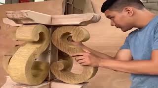 Crafting Stunning amp Elegant Wooden Round Tables ✨ Watch the StepbyStep Process 😍🔨 Woodworking [upl. by Madian187]