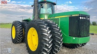 JOHN DEERE 8850 V8 Power Tractor Test Drive [upl. by Barcot799]