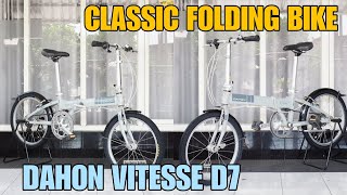 Classic Folding Bike Dahon Vitesse D7 Sepeda Lipat 20quot Spec Ori [upl. by Araas]