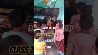 शानदार action on poem । class 3 Rainbow Lesson 1 EARLY TO BED ENGLISH POEM। Indoomam [upl. by Close764]