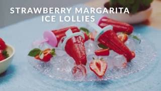 Strawberry margarita popsicles by by Sally Abé [upl. by Hillier538]