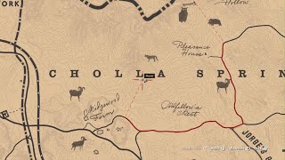 Red Dead Redemption 2 Cougar location Cholla Springs [upl. by Anadroj]