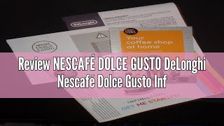 Review NESCAFÉ DOLCE GUSTO DeLonghi Nescafé Dolce Gusto Infinissima Pod Capsule Coffee Machine Esp [upl. by Ffirahs]