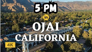 OJAI CALIFORNIA 🇺🇸【5 OCLOCK SOMEWHERE virtual walking tour in 4K】 [upl. by Aerdnaxela]