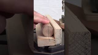 Pro Drill Press Hack for Drilling Round Wood Rods [upl. by Nyrhtakyram884]