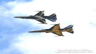 RoKAF Black Eagles aerobatic team at LIMA23 aviation blackeagles fighterjet military airforce [upl. by Estrin]