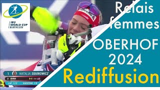 BIATHLON 20232024 RELAIS FEMMES OBERHOF [upl. by Nylrahs]