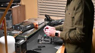 How to build Mini ITX Ryzen 5600X M2 NVMe Installation on Gigabyte B550i Auros Pro AX [upl. by Norval]