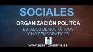 Organización política de las Sociedades  SOCIALES [upl. by Tiloine]